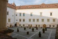 Inner courtyard of the medieval fagarasi fortress