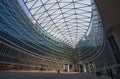 Inner courtyard of Palace of the Regional Government of Lombardy, modern architecture, Milan, Italy