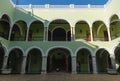 Inner courtyard of `Palacio de Gobierno`, the government Palace in Merida, Mexico