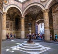 Inner courtyard of Palazzo Vecchio in Florence, Italy Royalty Free Stock Photo