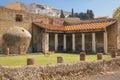 The Central Thermae. Roman bath. Ercolano. Herculaneum. Naples. Italy Royalty Free Stock Photo