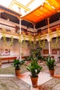 Inner courtyard of the Royal Conservatory of Music in Granada, Spain Royalty Free Stock Photo