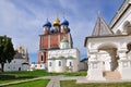 Inner courtyard of Ryazan Kremlin, Russia Royalty Free Stock Photo