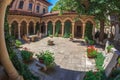 Inner courtyard of Stavropoleos monastery, Bucharest, Romania