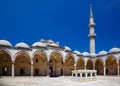 The inner courtyard of Suleymaniye Mosque, Istanbul Royalty Free Stock Photo