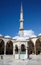 The inner courtyard of Sultan Ahmed Mosque (Blue Mosque), Istanbul Royalty Free Stock Photo