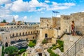 Inner courtyard of the tower of David in Jerusalem, Israel