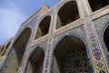 Inner courtyard of the UlugBek Madrasah in Samarkand, Uzbekistan Royalty Free Stock Photo