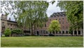 The inner garden, the Church House and Deans Yard in Westminster Royalty Free Stock Photo