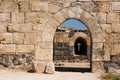 Inner gate of of Belvoir fortress Royalty Free Stock Photo