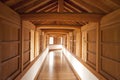 Inner hallway, Himeji Castle, Japan Royalty Free Stock Photo