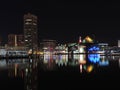 Inner Harbor at Night Royalty Free Stock Photo