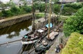 Charlestown harbour St Austell Cornwall England. Royalty Free Stock Photo