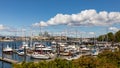 Inner harbour at the morning light. Summertime in Victoria Harbor, British Columbia Royalty Free Stock Photo