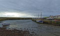 The inner harbour of the small Fishing Village of St Monan\'s on the Fife Coast in Winter, Royalty Free Stock Photo