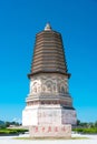 Daming Pagoda (Damingta) at Site of the middle capital of the Liao dynasty in Ningcheng, Chifeng, Inner Mongolia, China.