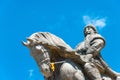 Kublai Khan Statue at Kublai Square in Zhenglan Banner, Xilin Gol, Inner Mongolia, China.