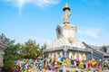 Pagoda at Xilitu Zhao Temple(Shiretu Juu). a famous historic site in Hohhot, Inner Mongolia, China. Royalty Free Stock Photo