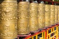 Prayer wheel at Xilitu Zhao Temple(Shiretu Juu). a famous historic site in Hohhot, Inner Mongolia, China.