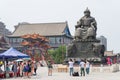 Statue of Altan Khan (Alatan Khan) in the Dazhao Lamasery. a famous historic site in Hohhot, Inner Mongolia, China.