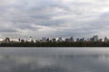 Inner New York skyline viewed from Central Park Royalty Free Stock Photo