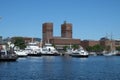 Inner Oslo Harbour, City Hall and Ferry Terminal, Oslo, Norway