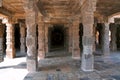 Inner pillars depicting mythological stories, agra-mandapa, Airavatesvara Temple, Darasuram, Tamil Nadu Royalty Free Stock Photo