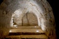 Inner room in in medieval Ajlun Castle, Jordan Royalty Free Stock Photo