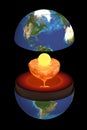 The inner structure of the earth Royalty Free Stock Photo