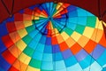 The inner surface of a festive multicolor balloon. Rainbow colors and pride flag. Diversity and freedom, relaxation and travel