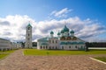 Inner territory of Alexander Svirsky monastery, Russia Royalty Free Stock Photo