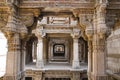 Inner view of Adalaj Ni Vav Stepwell or Rudabai Stepwell. Built in 1498 by Rana Veer Singh is five stories deep. Ahmedabad, Guja