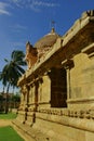 An inner view in the ancient Brihadisvara Temple in the gangaikonda cholapuram, india. Royalty Free Stock Photo