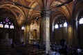 Inner view of the church of Orsanmichele, in the medieval center