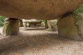 Inner view of Dolmen D27 Royalty Free Stock Photo