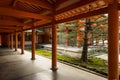 Inner wall of Heian Shrine; Kyoto; Japan Royalty Free Stock Photo