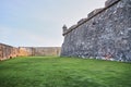 Inner Walls of the Old Fort in Puerto Rico 2 Royalty Free Stock Photo