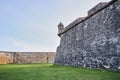 Inner Walls of the Old Fort in Puerto Rico Royalty Free Stock Photo