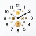 The Inner Workings of Time A Conceptual Clock Face Royalty Free Stock Photo
