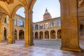 Inner yard of Archiginnasio of Bologna that houses now Municipal Library and the famous Anatomical Theatre. It is one of the most