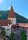 inner yard of the Dracula palace Bran Royalty Free Stock Photo