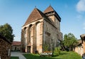 Inner yard of Fortified Church in Axente Sever in Romanian Transilvania