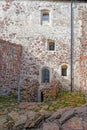 Inner yard of Kastelholm castle on Aland islands in Finland Royalty Free Stock Photo