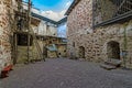 Inner yard of Kastelholm castle on Aland islands in Finland