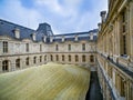 Inner yard of Louvre museum