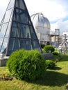Inner yard of planetarium in Moscow