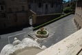 The inner yard in Vatican. View from the window of the Vatican Museum