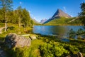 Innerdalen valley beautiful hiking destination, Norway Royalty Free Stock Photo