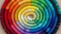 Innermost circle outward the threads create a visually appealing Royalty Free Stock Photo