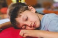 Innocent boy sleeping Royalty Free Stock Photo